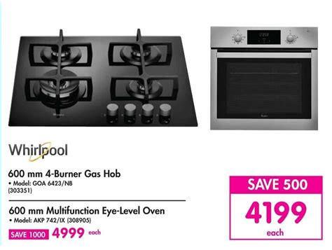 whirlpool system 600 gas hob